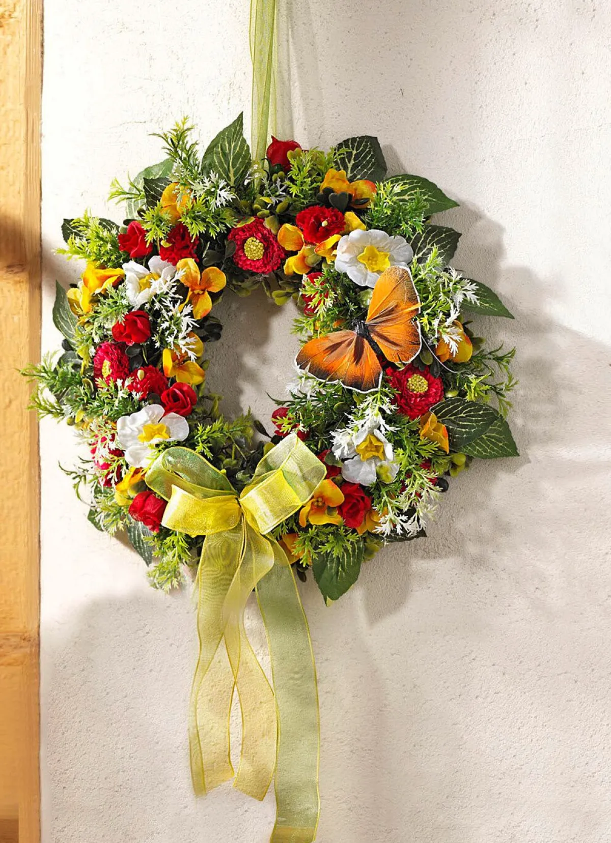 BADER Wand- oder Türschmuck mit Frühlingsblumen