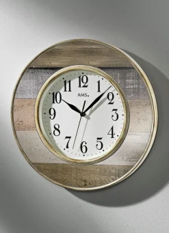 New BADER Wanduhr mit Funkwerk aus dem Hause AMS CREME-BRAUN