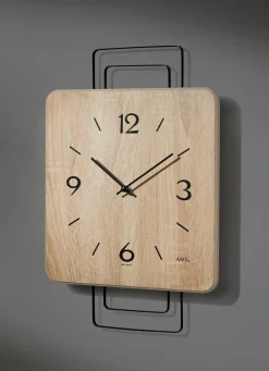 BADER Wanduhr mit Holzgehäuse aus dem Hause AMS SONOMA