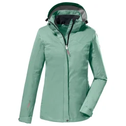 BADER Wasser- und winddichte Damen-Funktionsjacke PISTAZIE