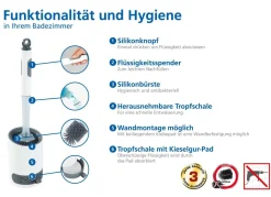 Discount BADER WC-Garnitur 2in1 WEISS-GRAU
