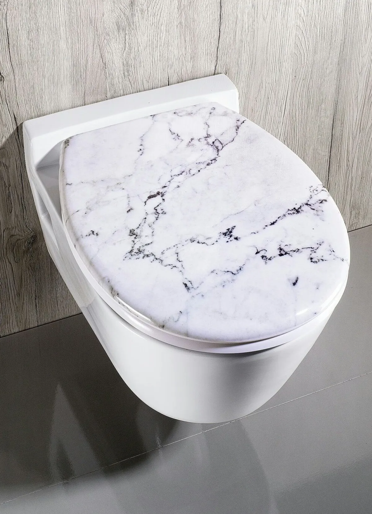 Discount BADER WC-Sitz aus Duroplast in MARMOR-OPTIK