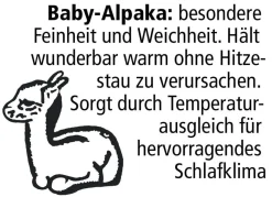 Hot BADER Webpelzdecke und Kissenbezug aus Alpakawolle NATUR