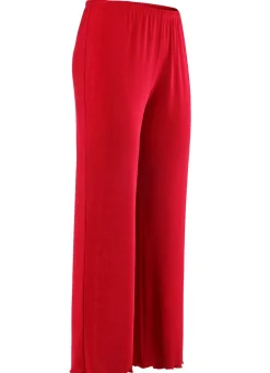 Clearance KLAUS MODELLE MADE IN GERMANY Weich fließende, 7/8-lange Hose ROT
