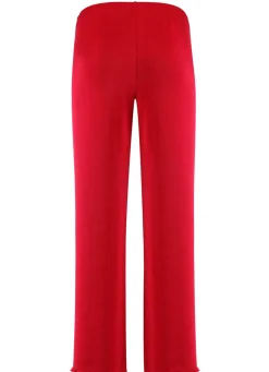 Clearance KLAUS MODELLE MADE IN GERMANY Weich fließende, 7/8-lange Hose ROT