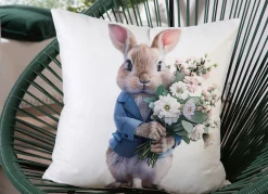 Best BADER Weicher Kissenbezug in Samtoptik CREME-BUNT