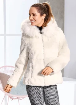 Best BADER Wendejacke mit fester Kapuze NATURWEISS
