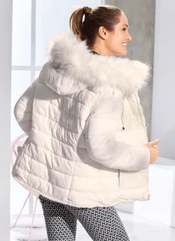 Best BADER Wendejacke mit fester Kapuze NATURWEISS