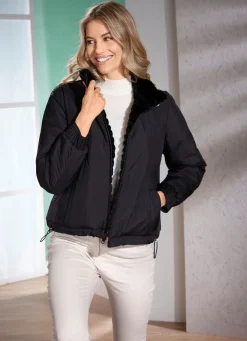 Hot BADER Wende-Kurzjacke mit Reißverschlussleiste SCHWARZ