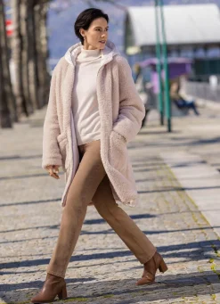 BADER Wende-Kurzmantel im Oversized-Look CREME