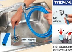 Online WENKO Rohrreinigungsschlauch BLAU