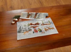 Clearance BADER Winterliche Tisch- und Raumdekoration in Gobelin-Qualität MULTICOLOR
