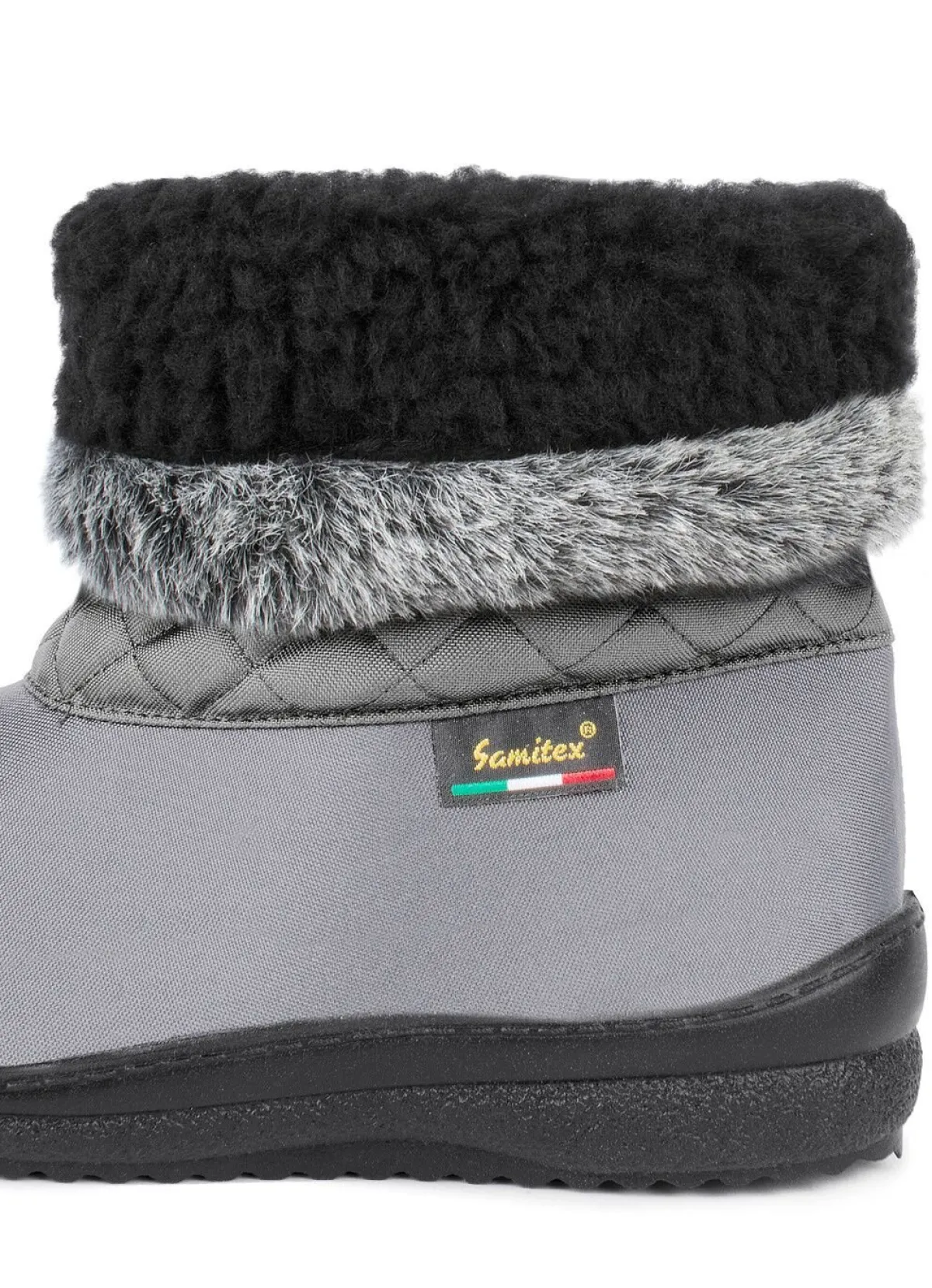 Online BADER Winterstiefel mit Kunstpelzkragen GRAU