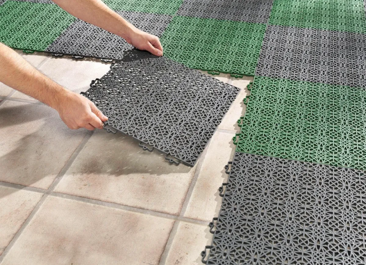 Best BADER Witterungsbeständige Terrassenfliesen mit Klicksystem DUNKELGRAU