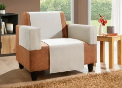 New BADER Wohnaccessoires aus Chenille mit Anti-Rutsch-Beschichtung CREME