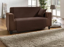 New BADER Wohnaccessoires aus hochwertigem Chenille BRAUN