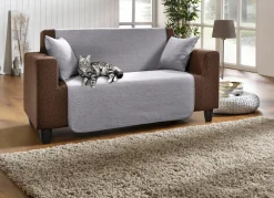 Outlet BADER Wohnaccessoires aus hochwertigem Chenille SILBER