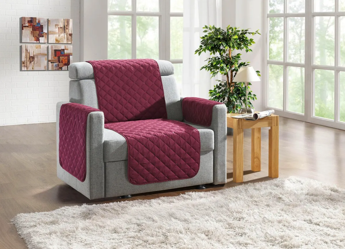 BADER Wohnaccessoires mit Fleckschutz WEINROT