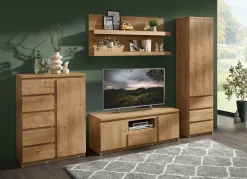 Best BADER Wohnwand, 4-teilig in modernem Design EICHE