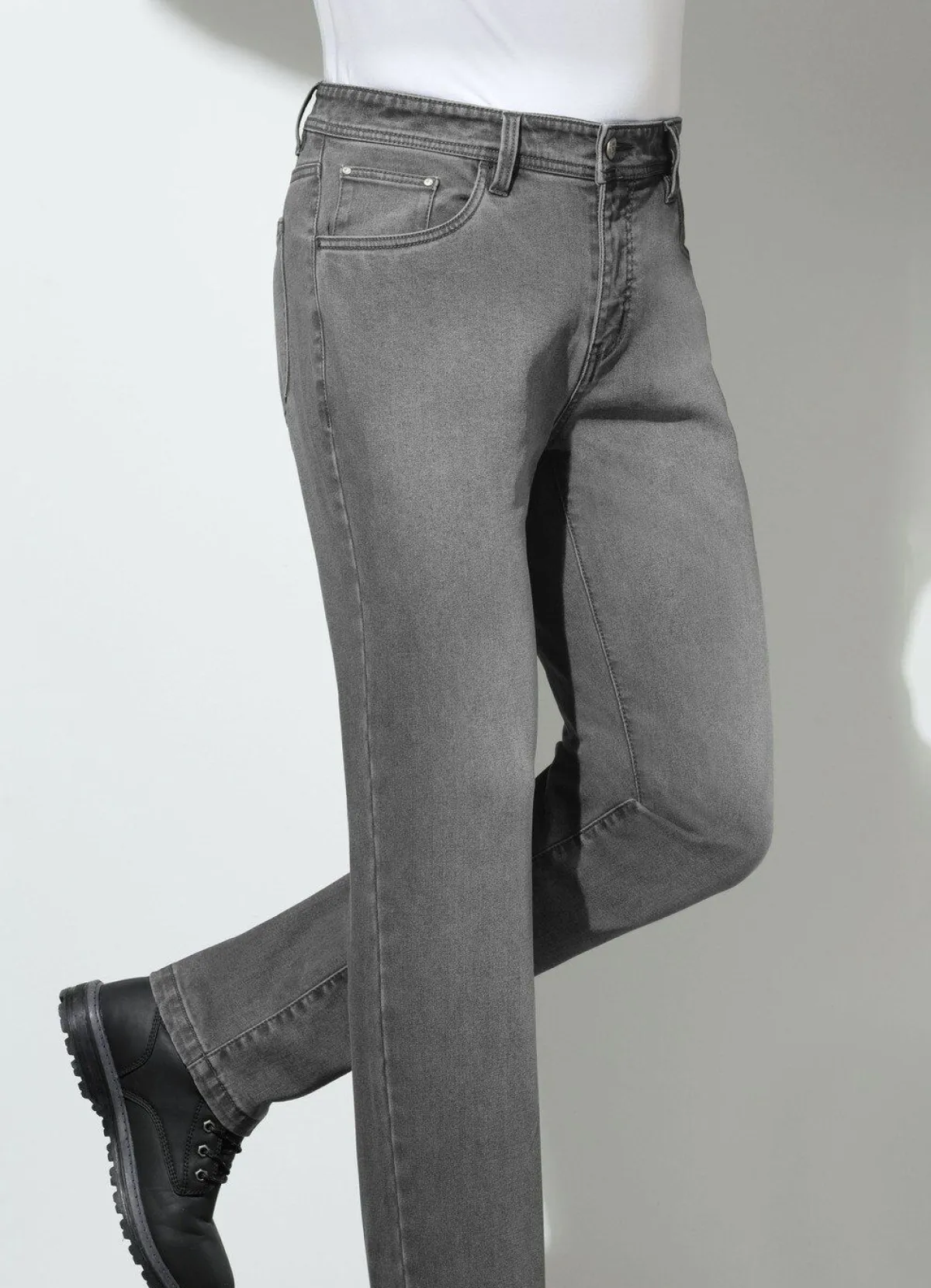 BADER Wärmende Thermojeans in 3 Farben GRAU