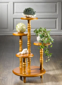Hot BADER Wunderschöne Blumen-Etagere EICHE