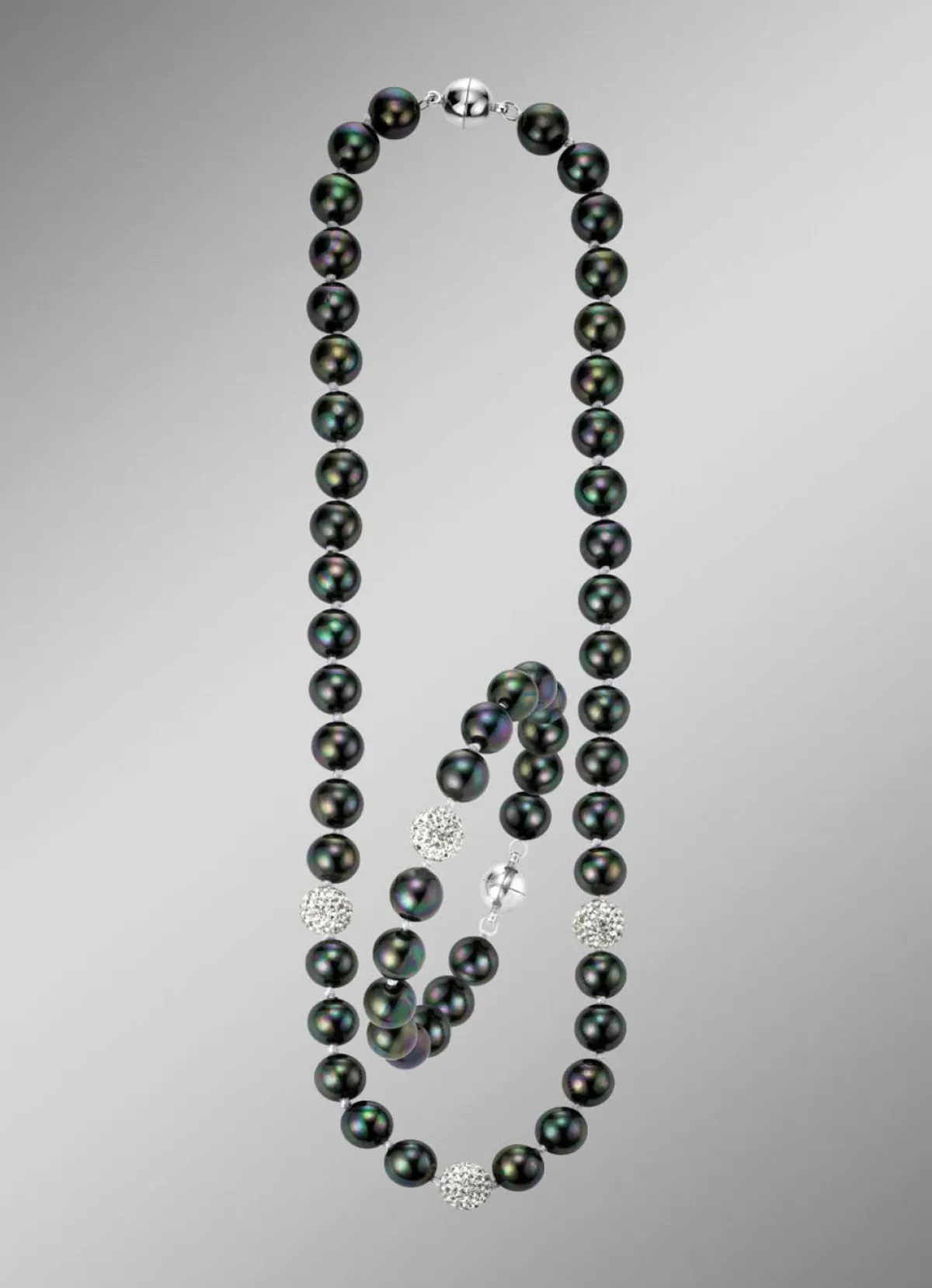 Clearance BADER Wunderschön schimmerndes, 2-teiliges Schmuck-Set DUNKELGRAU