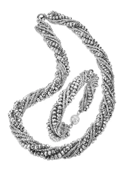 Online BADER Wundervoll funkelndes Schmuck-Set, 2-teilig SILBER