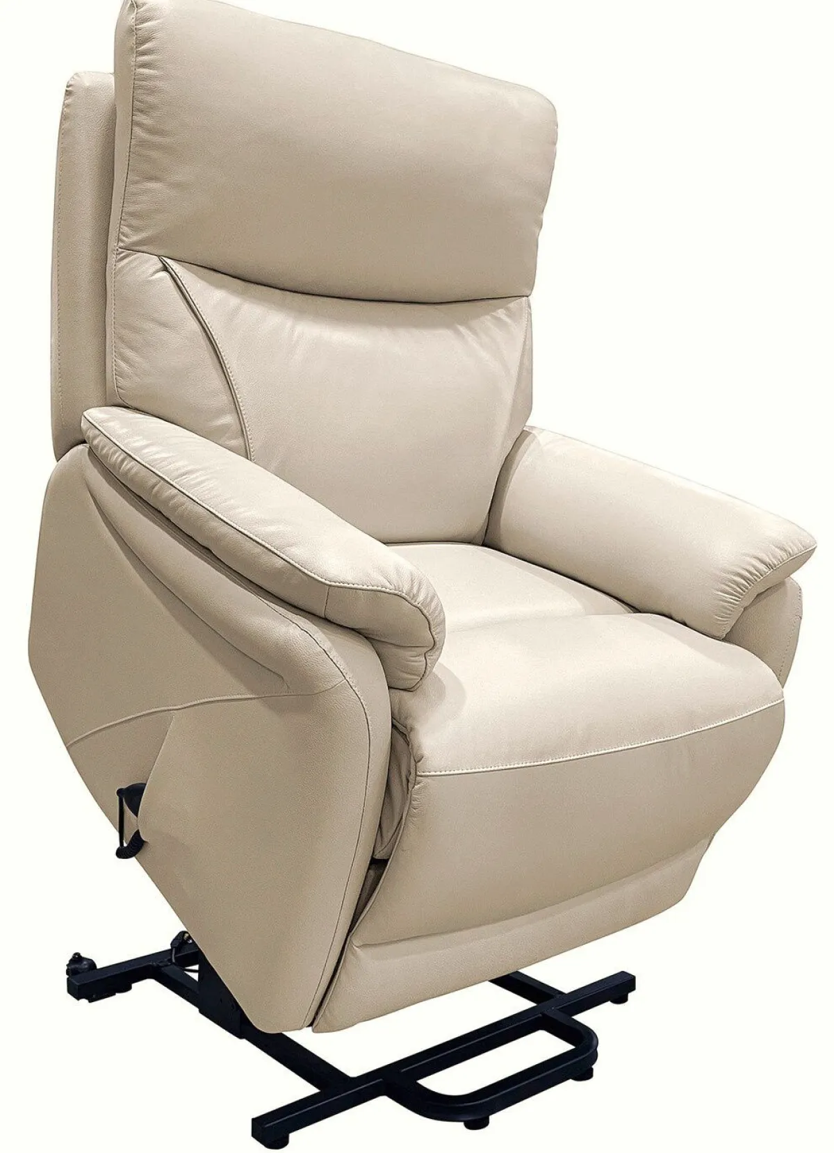 Hot BADER XXL Leder-Sessel mit Aufstehhilfe CREME