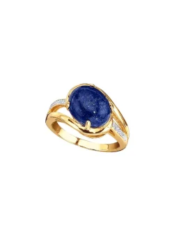 Sale BADER Zauberhafter Damenring mit echt Lapislazuli und synth. Zirkonia