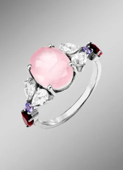 Outlet BADER Zauberhafter Damenring mit echten Edelsteinen