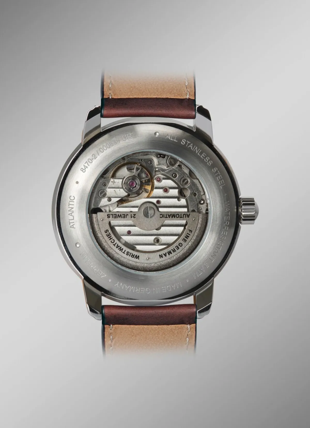 New ZEPPELIN -Automatik-Herrenuhr mit Lederband