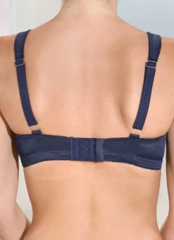 Discount BADER Zweierpack BH mit Spitzeneinsätzen 1X MARINE, 1X WEISS