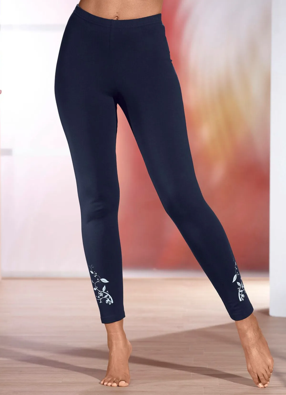 Best BADER Zweierpack Leggings in langer Form 1X SCHWARZ, 1X MARINE