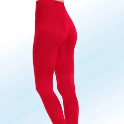 MONAMI Zweierpack Leggings mit BIO-Baumwolle 1X ROT, 1X SCHWARZ