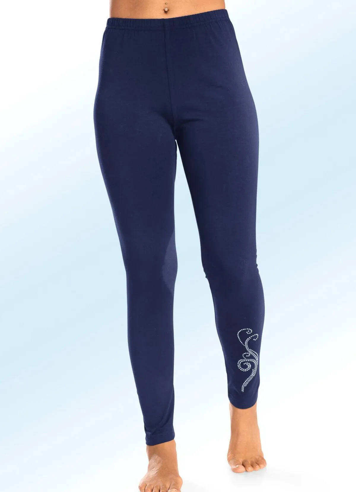 Discount PLANTIER Zweierpack Leggings mit bequemem Dehnbund 1X MARINE, 1X SCHWARZ