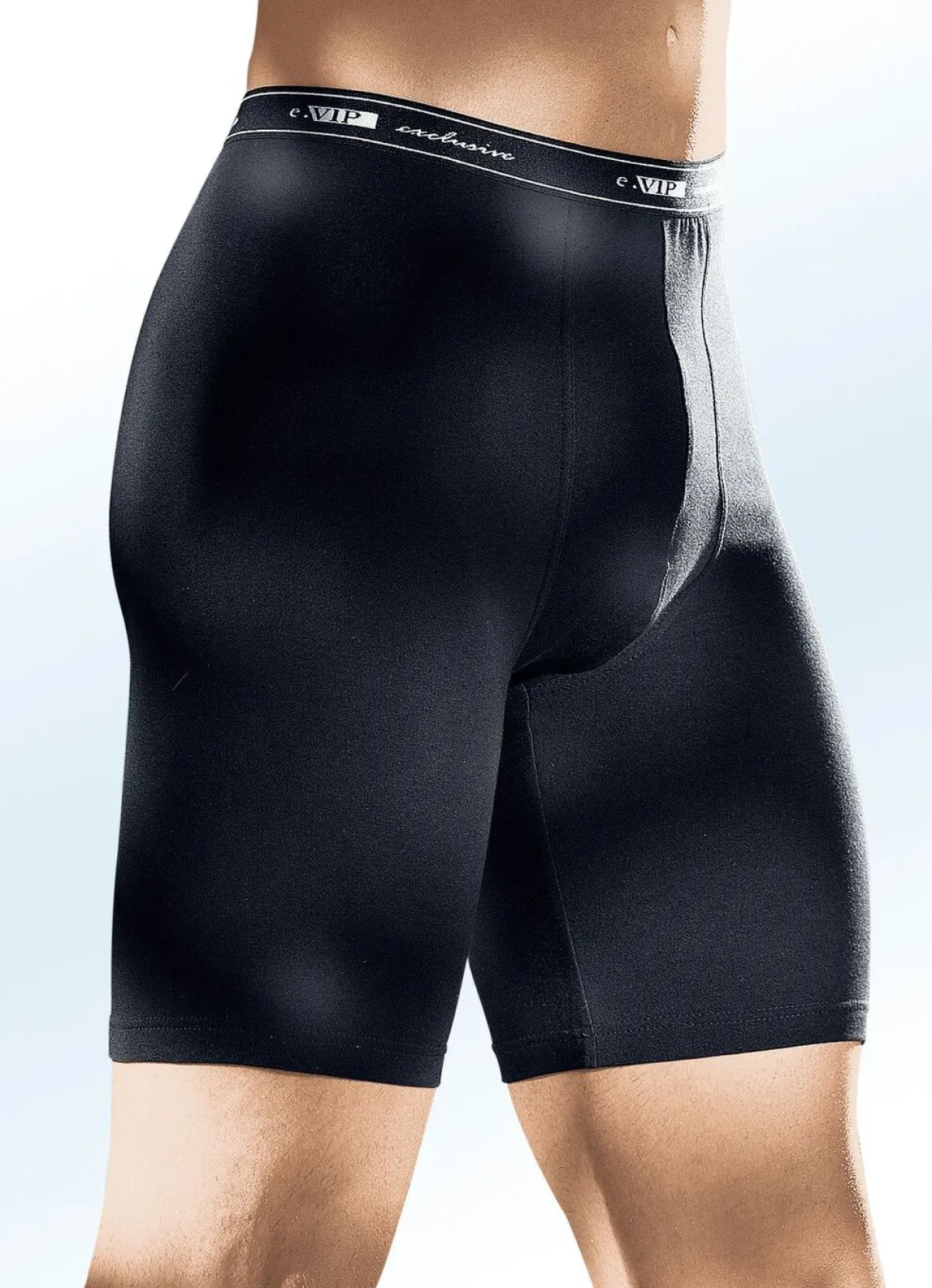 Sale BADER Zweierpack Longpants mit Elastikbund, uni 2X SCHWARZ