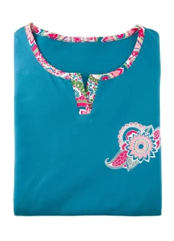 BADER Zweierpack Nachthemden 1X PINK, 1X RAUCHBLAU