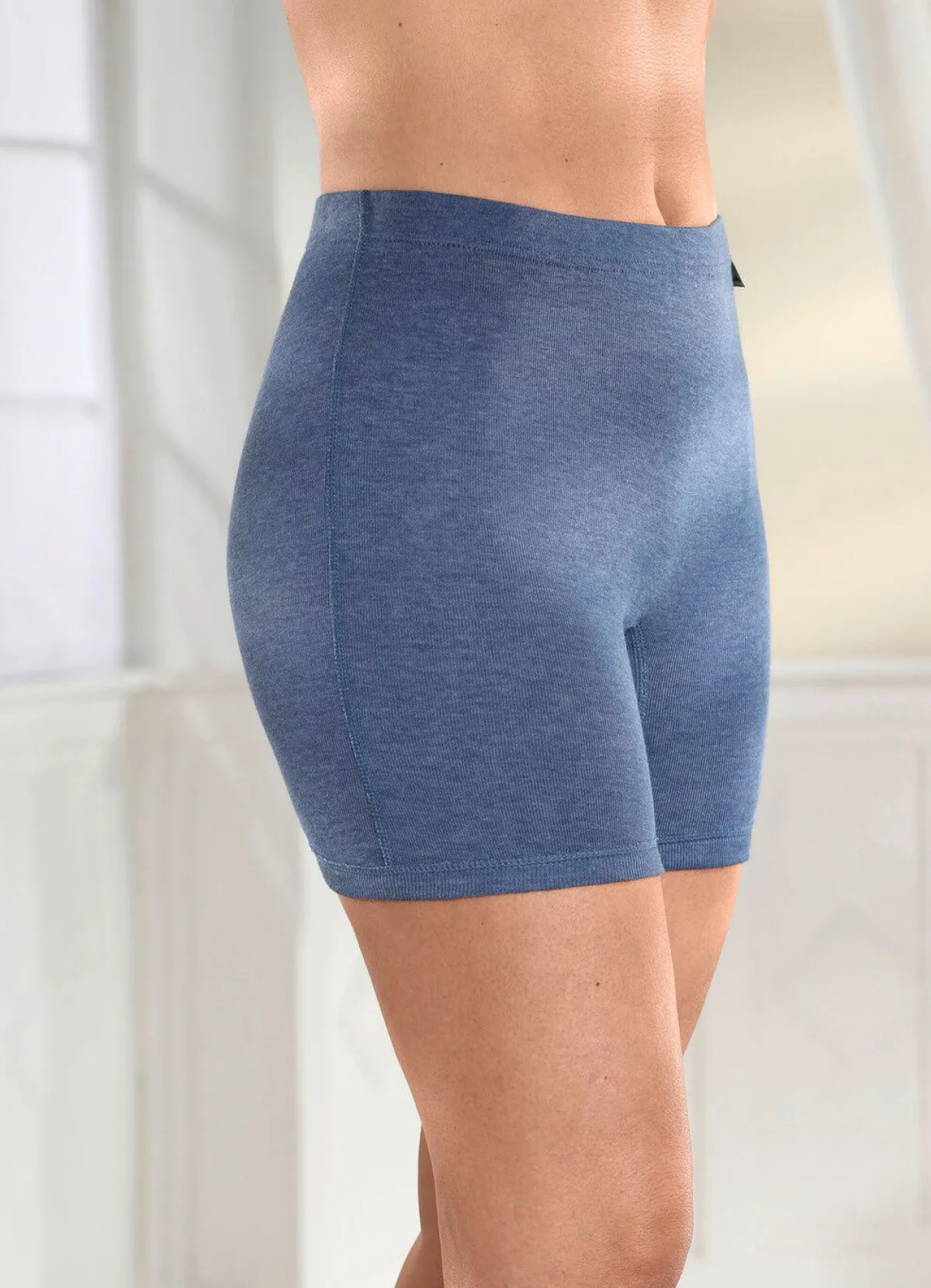 Best PERMATHERM Zweierpack Longpants JEANSBLAU MELIERT
