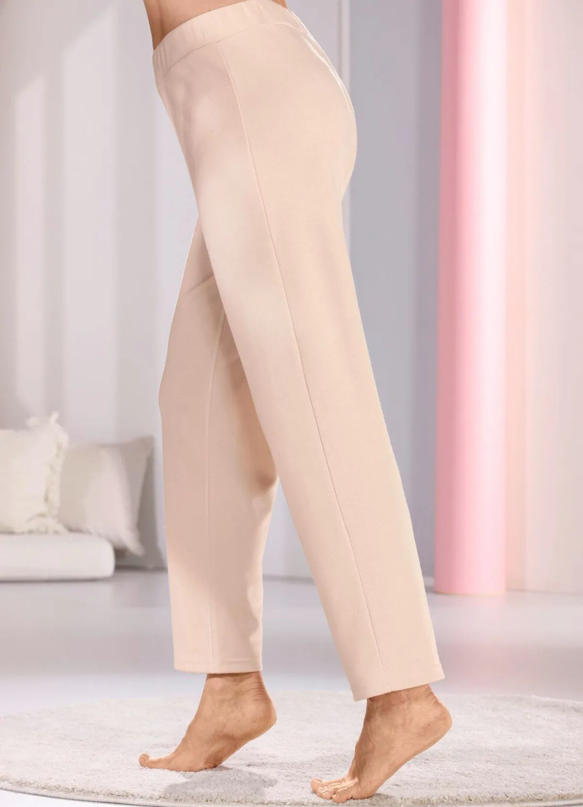 Online BADER Zweierpack Schlaf- und Freizeithosen 1X BEIGE, 1X GRAU MELIERT