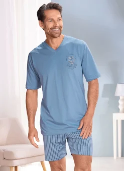 New BADER Zweierpack Shortys mit V-Ausschnitt 1X JEANSBLAU, 1X HELLGRÜN