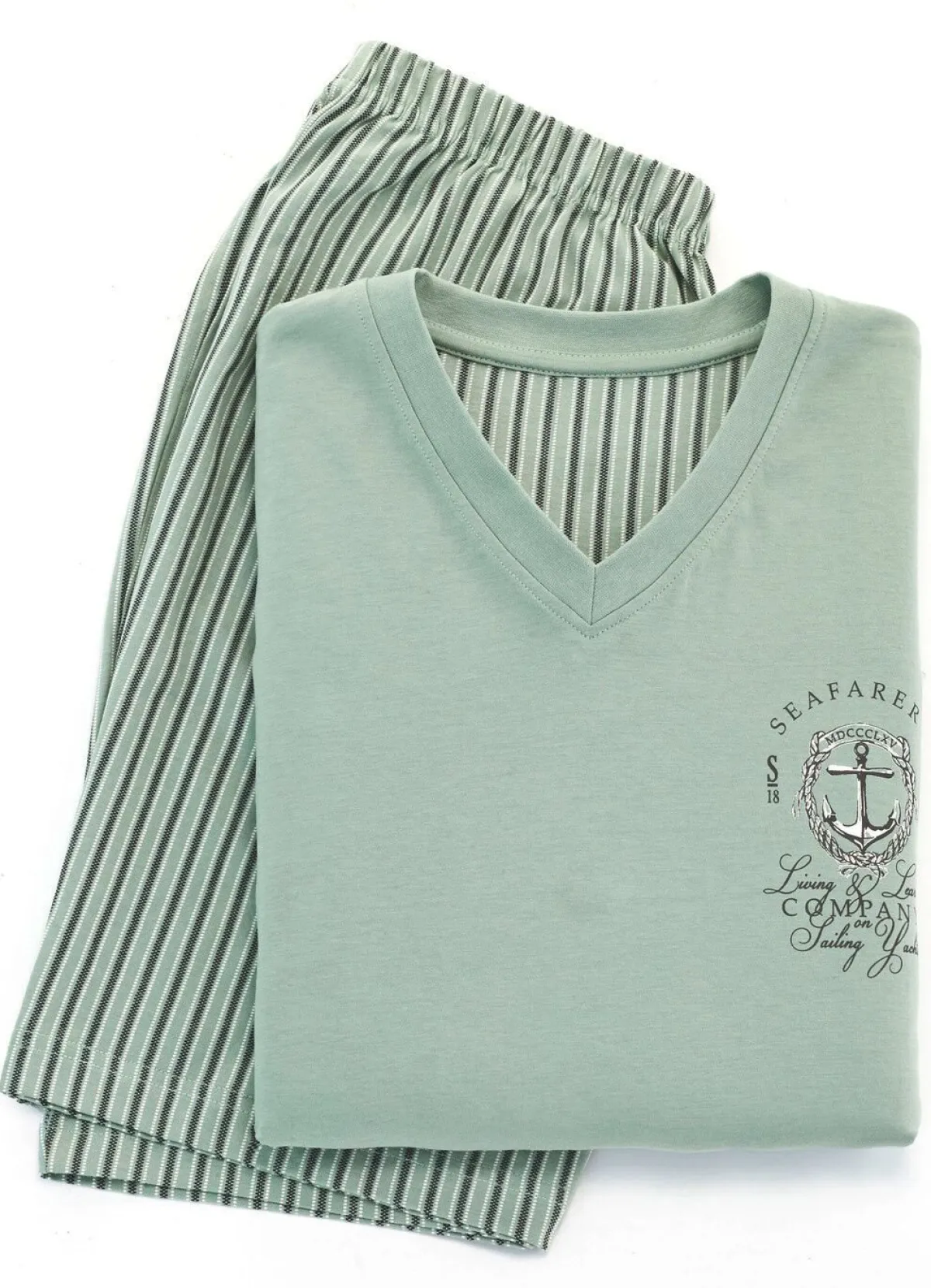 New BADER Zweierpack Shortys mit V-Ausschnitt 1X JEANSBLAU, 1X HELLGRÜN