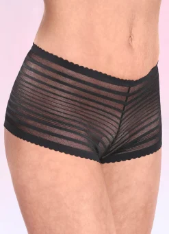Discount BADER Zweierpack Pants aus Elastiktüll SCHWARZ
