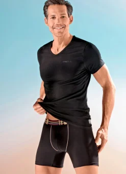 Outlet Cerruti 1881 Zweierpack Shirts it V-Ausschnitt 2X SCHWARZ